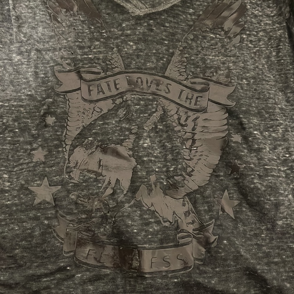 TOKYO DARLING “ Fate Loves The Fearless” Graphic Tee Size XL